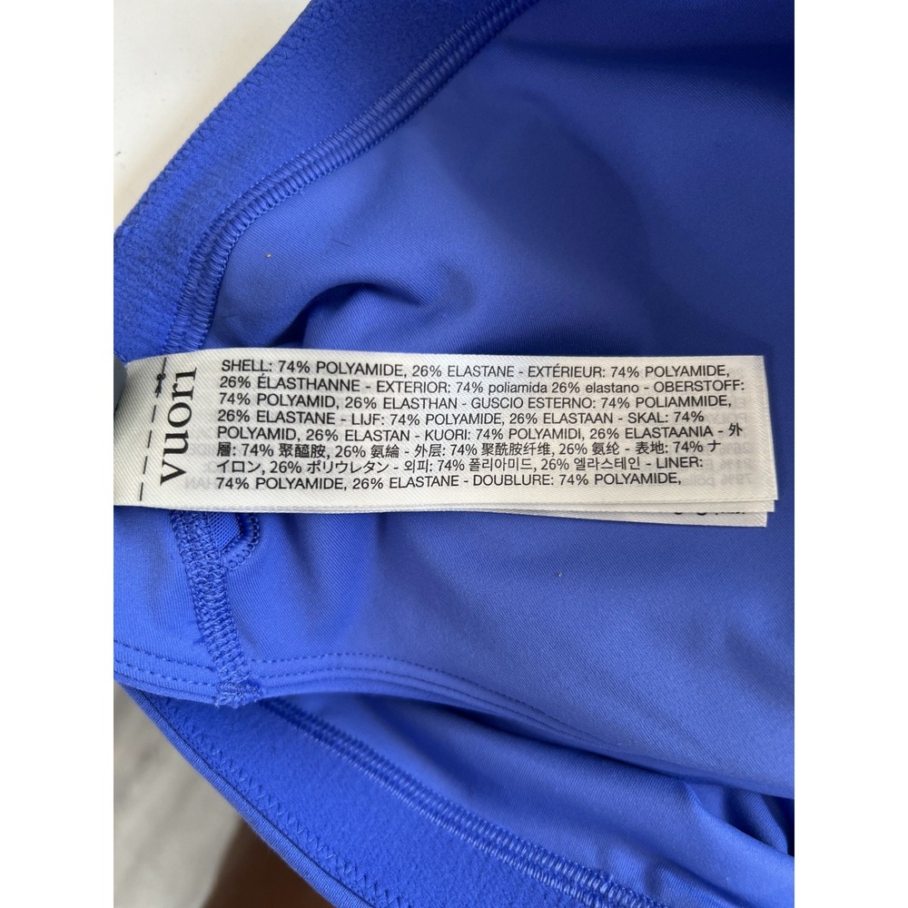 Vuori Cobalt Blue High-Neck Racerback Active Sports Bra Crop Top Size Large - Picture 7 of 8